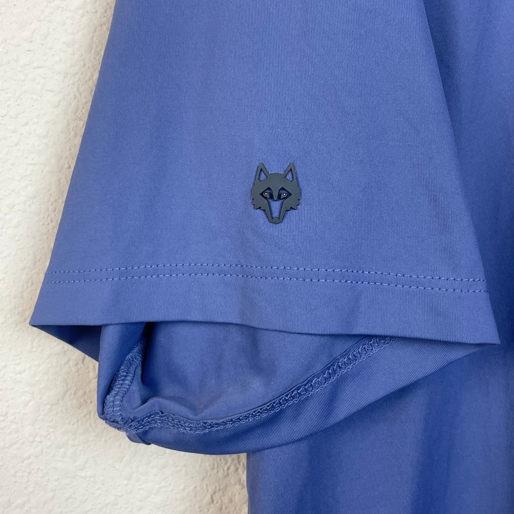 Greyson Men's XL Periwinkle Blue Short Sleeve Golf Polo Shirt Skull Ryder Die - Picture 2 of 8
